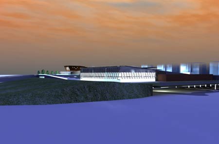 Multifunctional complex for spa activities and tourism services 
Area Ex-Italsider - Bagnoli (NA)   
  (2006)