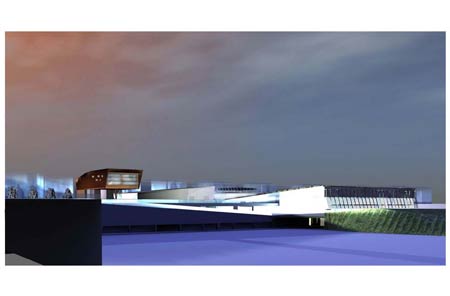 Multifunctional complex for spa activities and tourism services 
Area Ex-Italsider - Bagnoli (NA)   
  (2006)