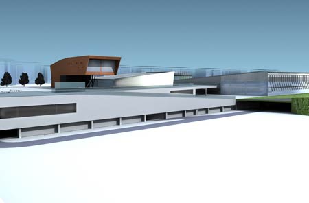 Multifunctional complex for spa activities and tourism services 
Area Ex-Italsider - Bagnoli (NA)   
  (2006)