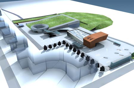 Multifunctional complex for spa activities and tourism services 
Area Ex-Italsider - Bagnoli (NA)   
  (2006)