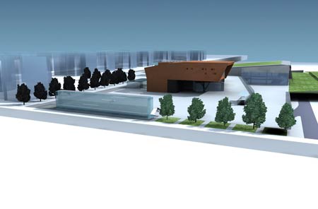 Multifunctional complex for spa activities and tourism services 
Area Ex-Italsider - Bagnoli (NA)   
  (2006)