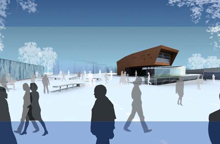 Multifunctional complex for spa activities and tourism services 
Area Ex-Italsider - Bagnoli (NA)   
  (2006)